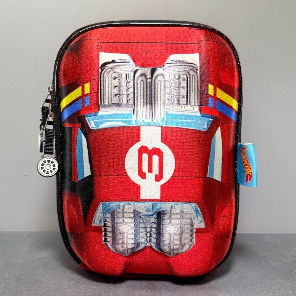 Hot Wheels Keepack Race Car Backpack Lunch Bag | Insulated Hardshell